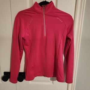 Descente Kelsey T Neck Womens Mid Layer (Bright Pink, Size 6)